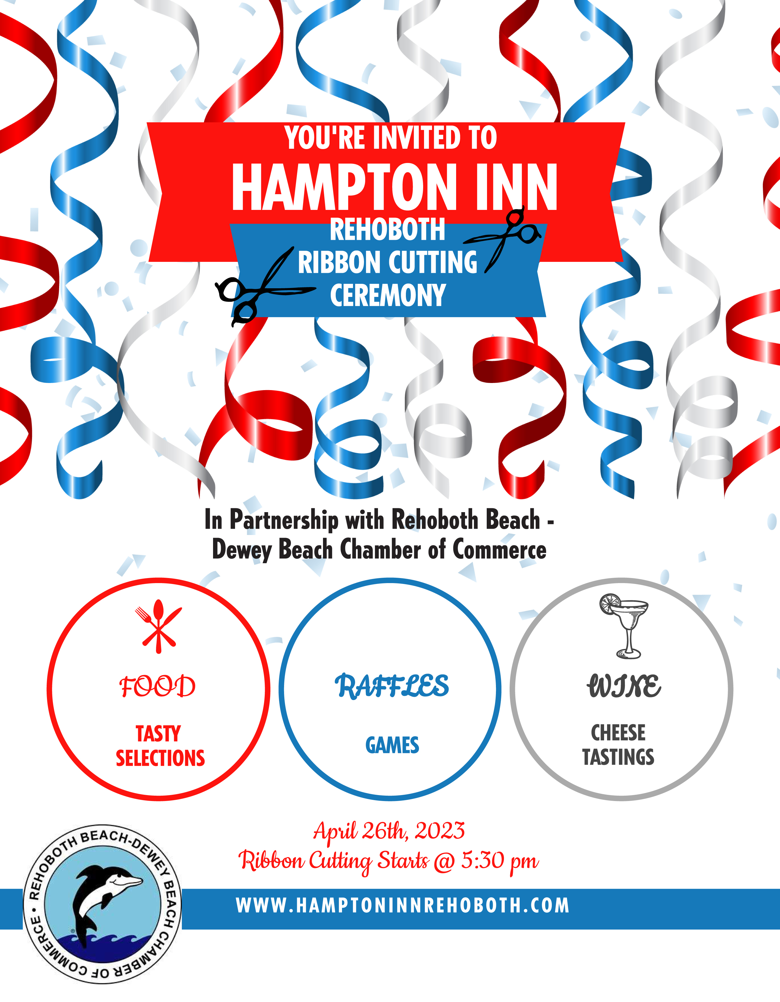 Ribbon Cutting Flyer For Hampton Inn Rehoboth Beach FINAL